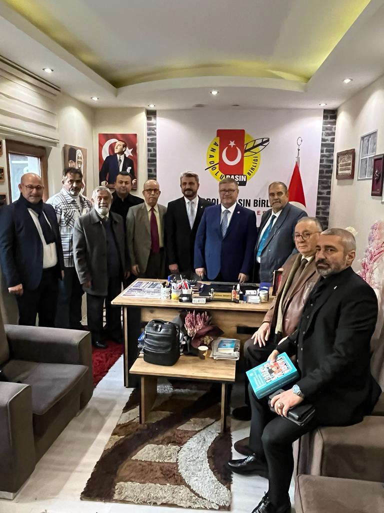 Yeniden Refah Partisi Samsun Büyükşehir Belediye Başkan Adayı Adem Güney, Anadolu Basın Birliği Samsun Şube Başkanlığını Ziyaret Etti