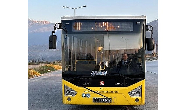 Aydın Büyükşehir Belediyesi şehitlerimiz için toplu ulaşım araçlarına siyah kurdele astı