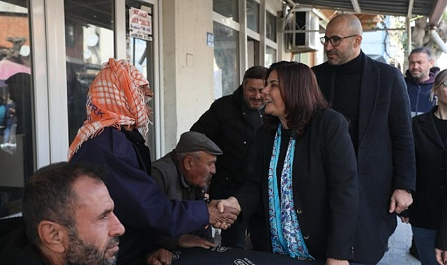 Aydın Büyükşehir Belediye Başkanı Özlem Çerçioğlu Germencik Pazarı’nda Vatandaşlarla Bir Araya Geldi