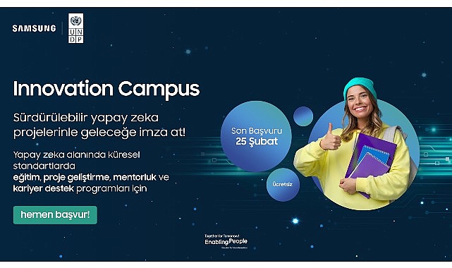 ”Innovation Campus” Programı kapsamında genç kadınlara özel açılan yeni yapay zeka sınıfının başvuruları başladı