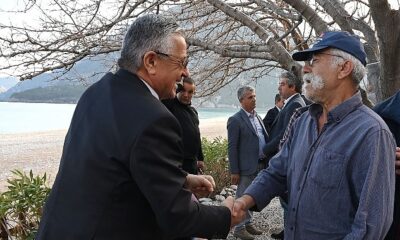 Kemer Belediye Başkanı Necati Topaloğlu, Çıralı’da vatandaşlarla halk toplantısında bir araya geldi