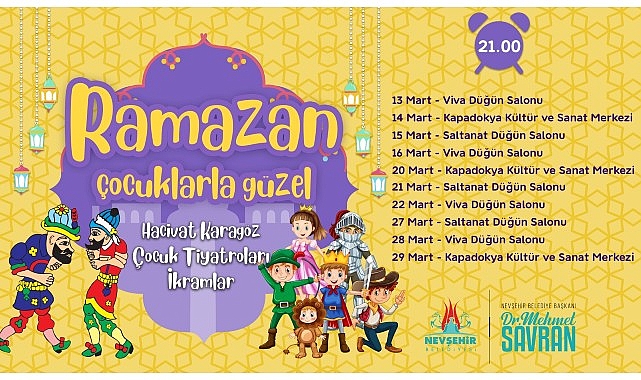 Nevşehir Belediye’nden Çocuklara Ramazan Müjdesi