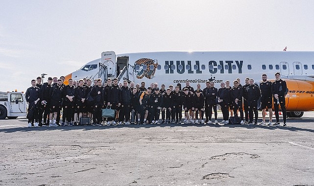 “Tigers on Tour” Hazırlık Kampı Hull City Corendon Uçağıyla Antalya Havalimanı’nda