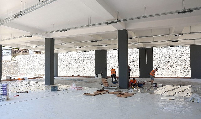 Dereköy’de çok amaçlı salon inşaatında sona doğru
