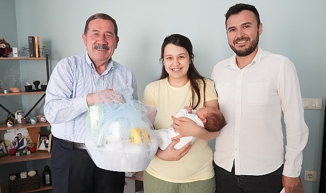 Milas Belediyesi tarafından sosyal sorumluluk projesi olarak sürdürülen ‘Hoş Geldin Bebek Projesi’ devam ediyor