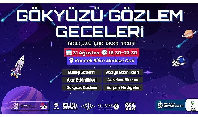 Gökyüzü Gözlem Geceleri başlıyor