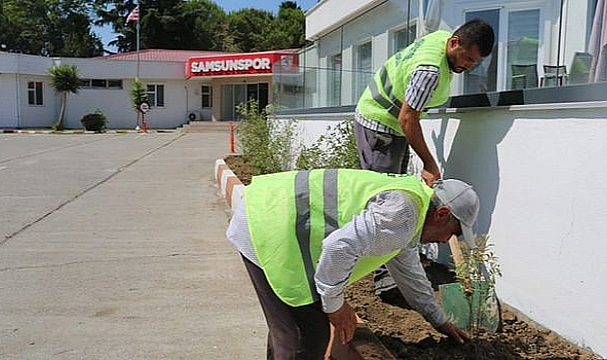 İlkadım Belediyesi’nden Samsunspor’a çevre düzenleme desteği