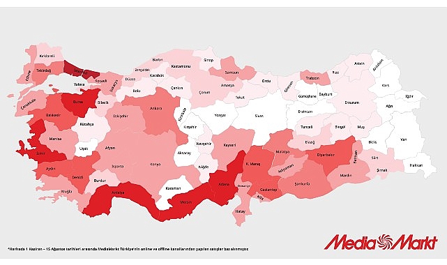 MediaMarkt ‘Türkiye’nin Isı Haritası’nı yayınladı: Klima satışları 3 kattan fazla arttı!