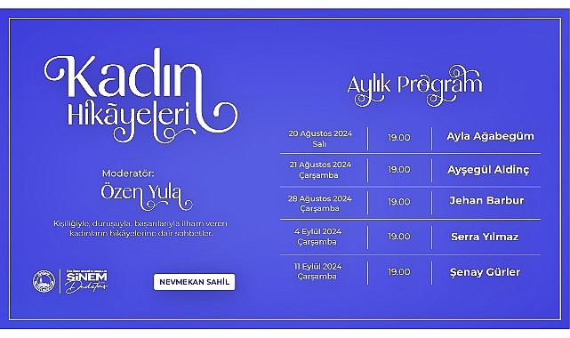 Üsküdar’da “Kadın Hikayeleri” Söyleşileri Başlıyor