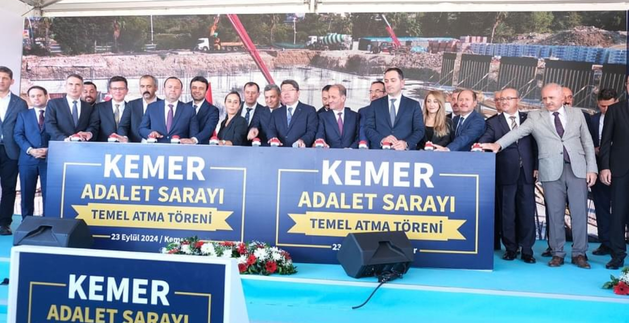 Kemer Adalet Sarayı’nın temeli atıldı: Bakan Tunç da katıldı