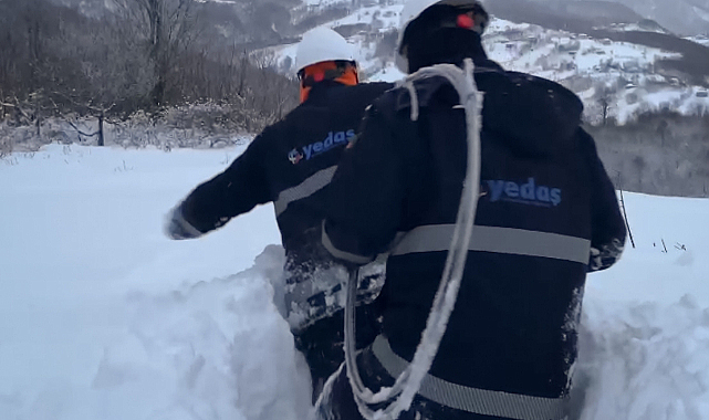 YEDAŞ, aşırı kar yağışı, kuvvetli rüzgar ve fırtınanın yol açtığı elektrik kesintilerini giderdi