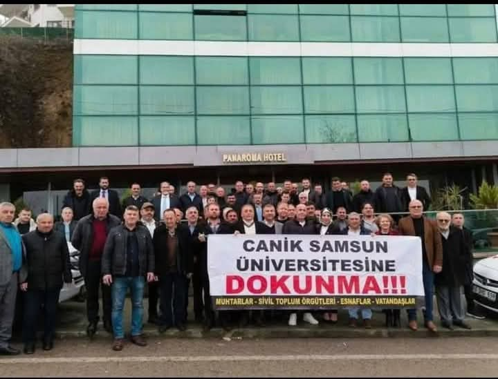 CANİKLİLER SAMSUN’U YÖNETENLERE SESLENDI ÜNIVERSITEME DOKUNMA