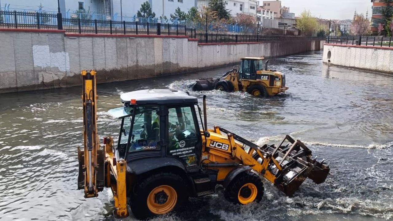 Ankara’da Sel Riskini Azaltmak İçin 434 Km Dere Temizliği
