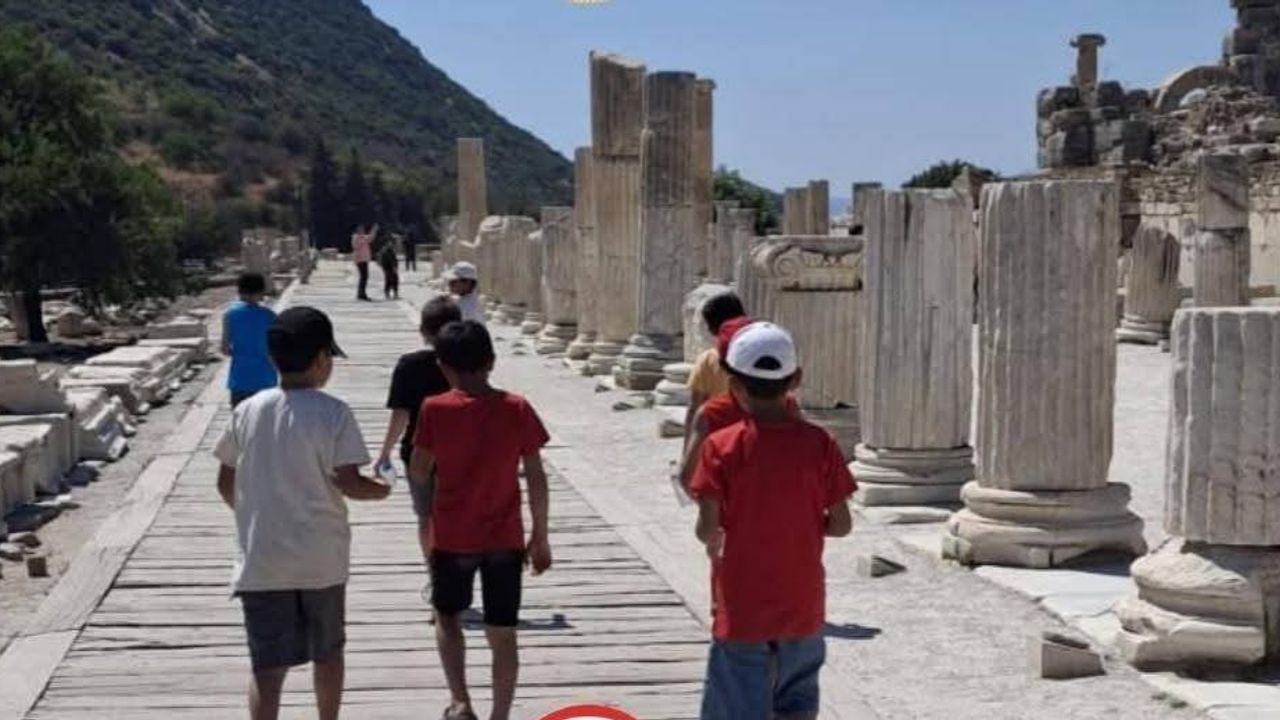 Çocuklar Efes ve Pamukkale ile Tarihi Keşfetti