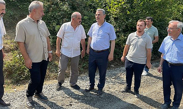 İlkadım Belediyesi Kırsal Mahallelerde Yoğun Yol Çalışması Yapıyor