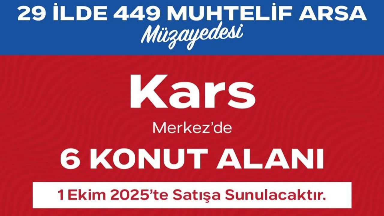 Ankara ve İstanbul’da Arsa Müzayedesi: %25 Peşinat, 24 Ay Vade