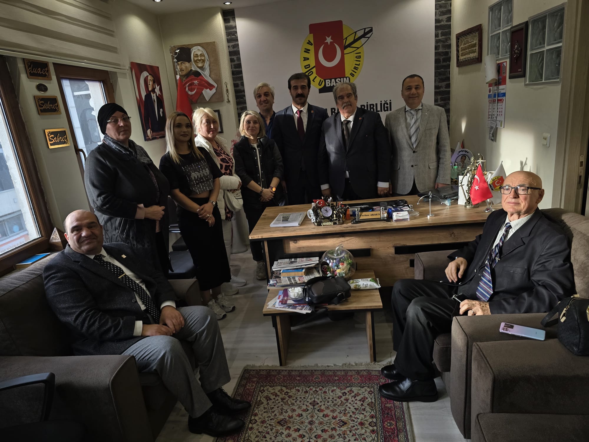 CHP ILKADIM ILCE BASKANI AV.UMUT ALKAÇ VE YÖNETIMI ABB DERNEGİNI ZIYARET ETTI