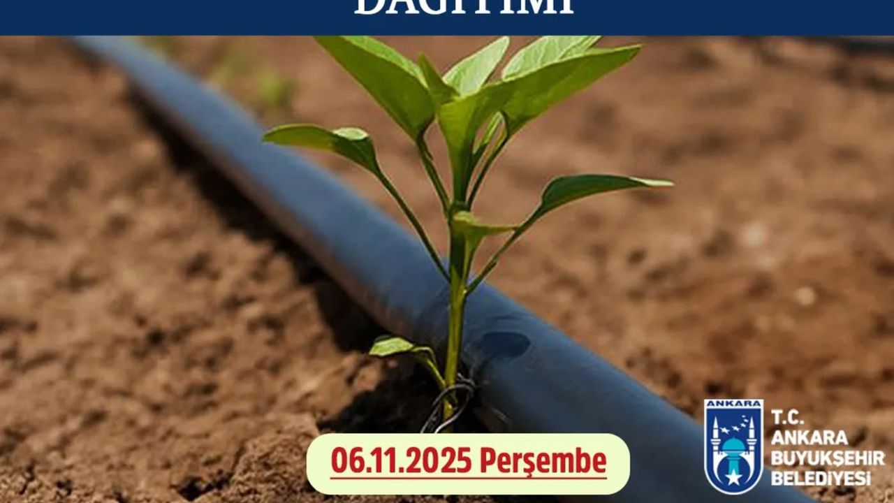 Ankara’ya %50 Hibeli Damla Sulama Desteği Başlıyor
