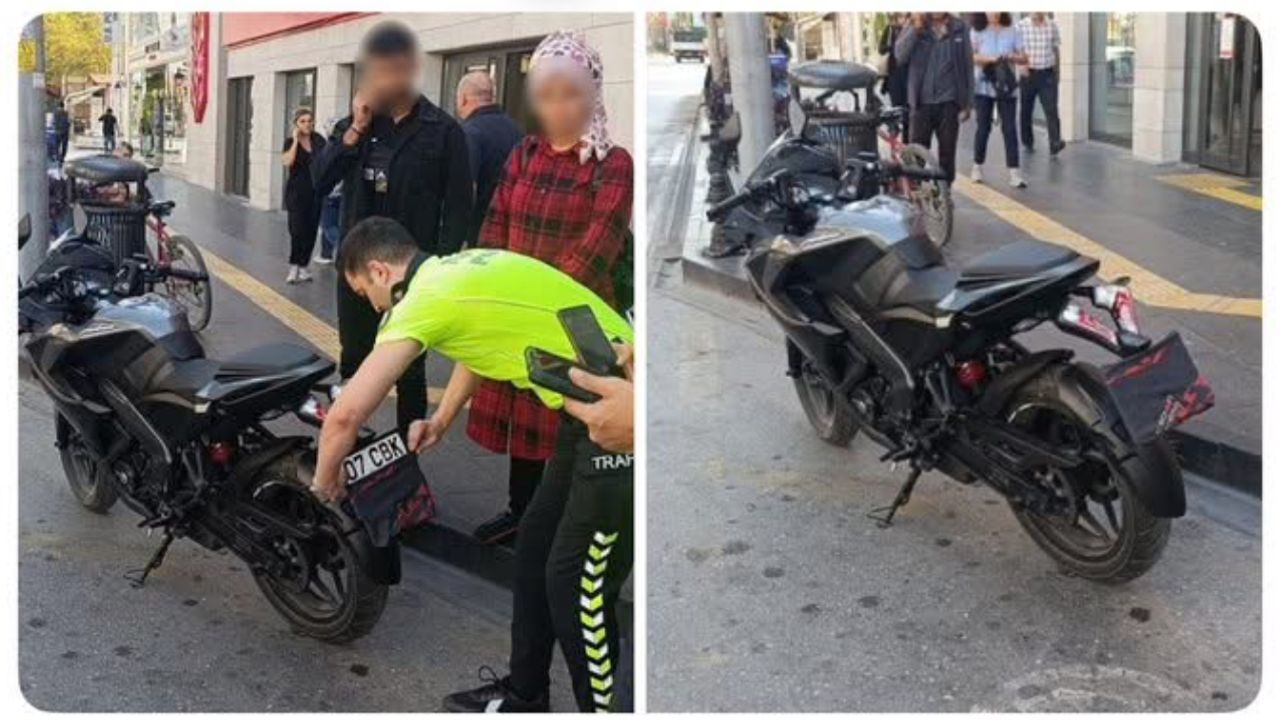 Antalya’da Plakayı Banda ile Kapatan Sürücüye 43 Bin TL Ceza