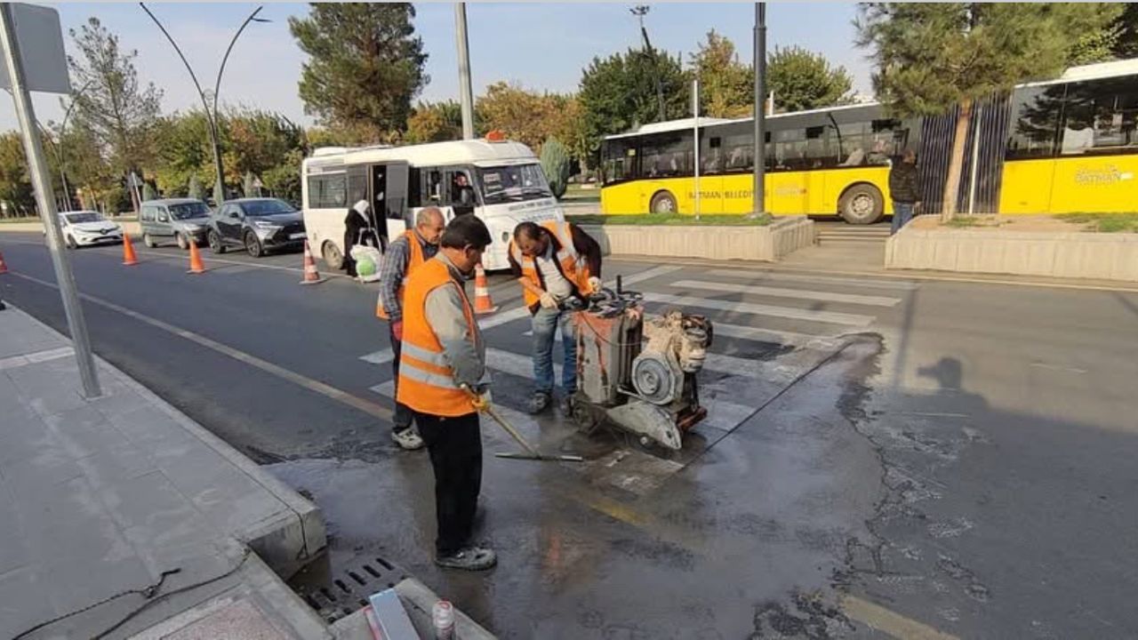 Batman’da LED’li Yaya Geçidi Projesi Başlatıldı
