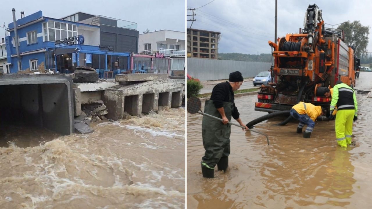 İzmir’de Şiddetli Yağış: Su Baskınları ve Minare Yıkıldı