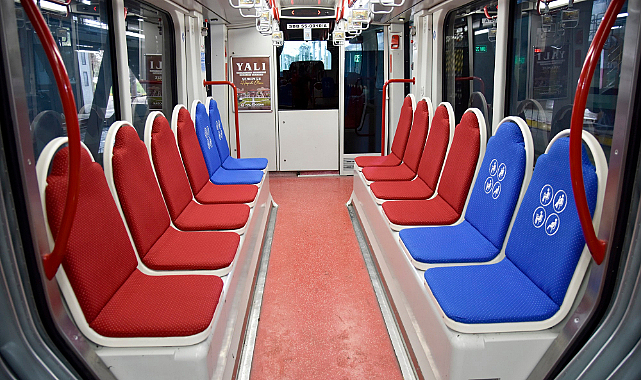 Samsun’da Tramvay Koltukları Yenileniyor