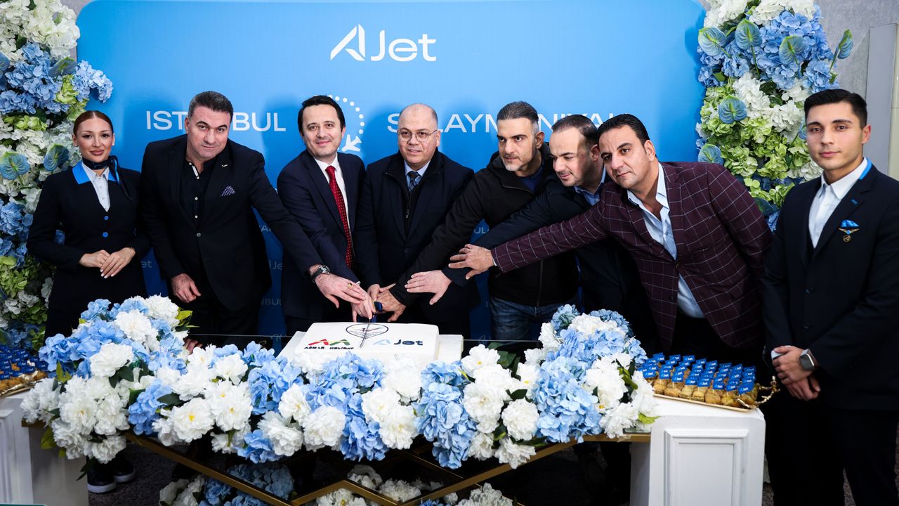 AJet Süleymaniye’ye Tarifeli Seferlerine Başladı