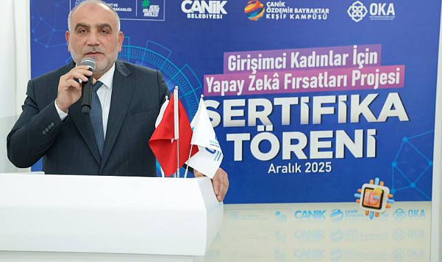 Canik’te Kadın Girişimcilere Yapay Zekâ Eğitimi Sertifikaları Verildi