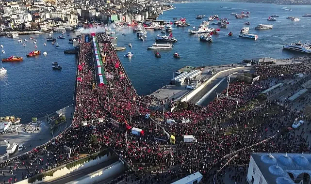 İstanbul’da 520 Bin Kişi Gazze İçin Yürüdü