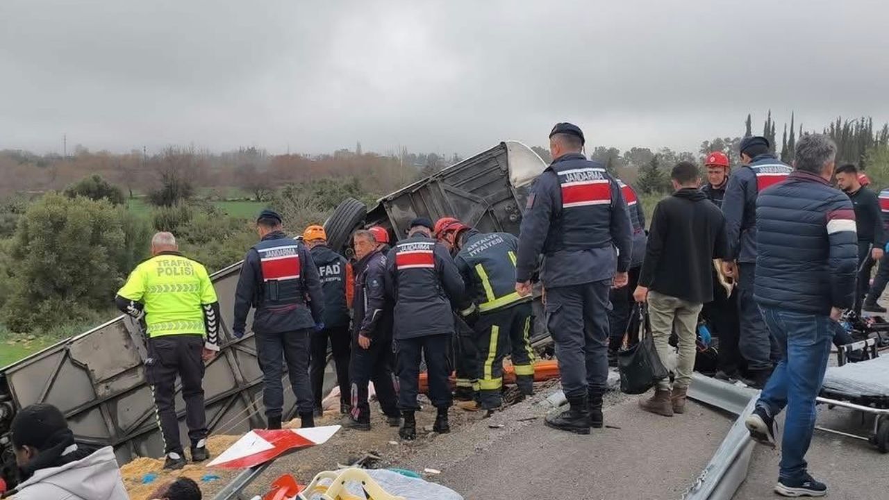 Antalya’da Otobüs Kazası: 8 Ölü, 26 Yaralı