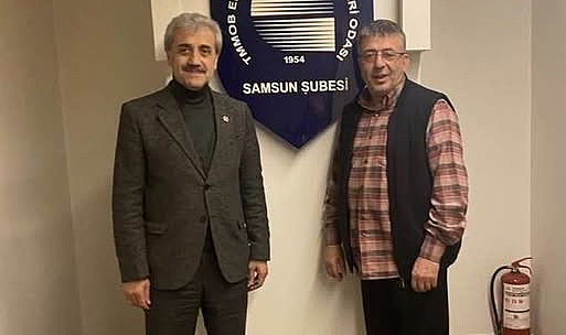 Saadet Partisi İl Başkanı EMO Samsun Başkanını Ziyaret Etti