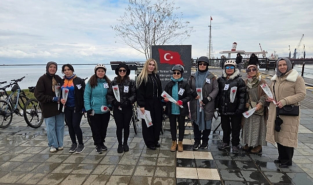 Samsun’da Öğretmen Anısına Eğitimde Şiddete Karşı Bisiklet Turu