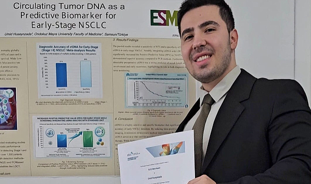 OMÜ Öğrencisi Avrupa Akciğer Kanseri Kongresinde Ödül Kazandı