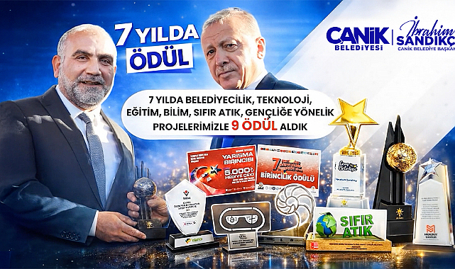 Canik Belediyesi 7 Yılda 9 Ulusal Ödül Kazandı