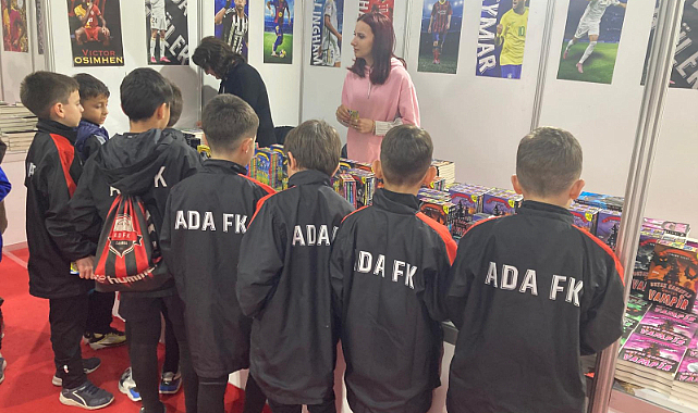 Dikbıyıkspor altyapı sporcuları Çarşamba Kitap Fuarı’nı ziyaret etti