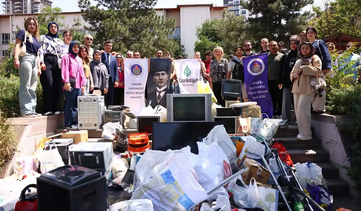Çankaya Belediyesi bir yılda 50 ton elektronik atık topladı