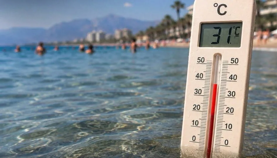 Antalya’da deniz suyu sıcaklığı 31 dereceye ulaştı