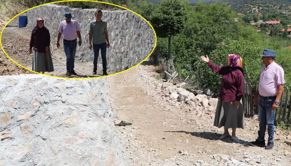 Antalya İbradı’da istinat duvarı çalışması tamamlandı