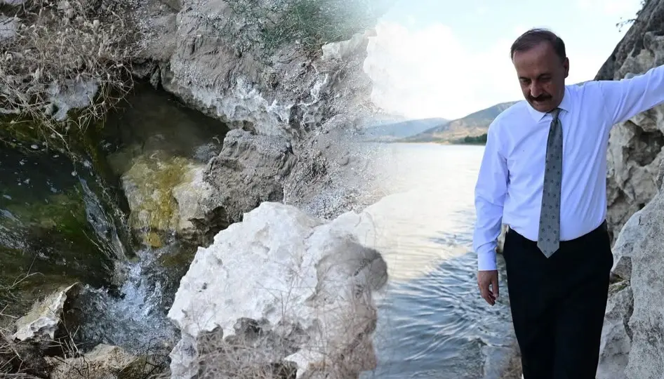Isparta Valisi Erin, Eğirdir Gölü’ndeki düden oluşumlarını inceledi