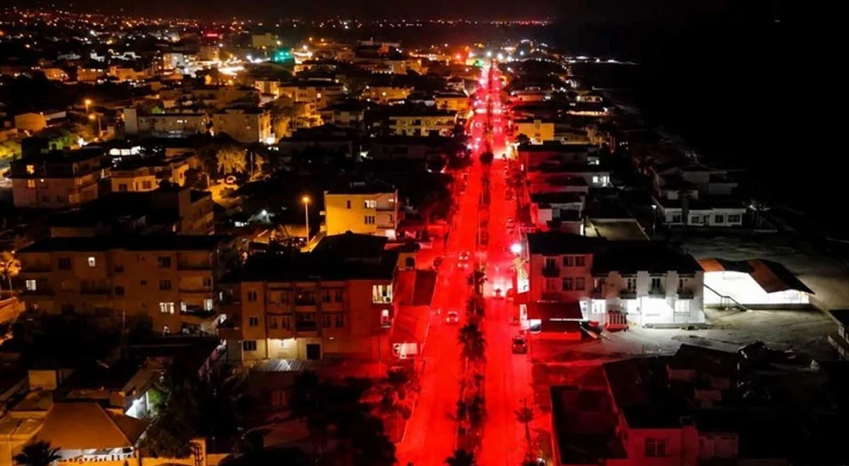 Samandağ’da kaplumbağalar için aydınlatma düzenlendi