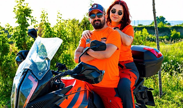 Motosikletli genç çift Türkiye’yi keşfediyor
