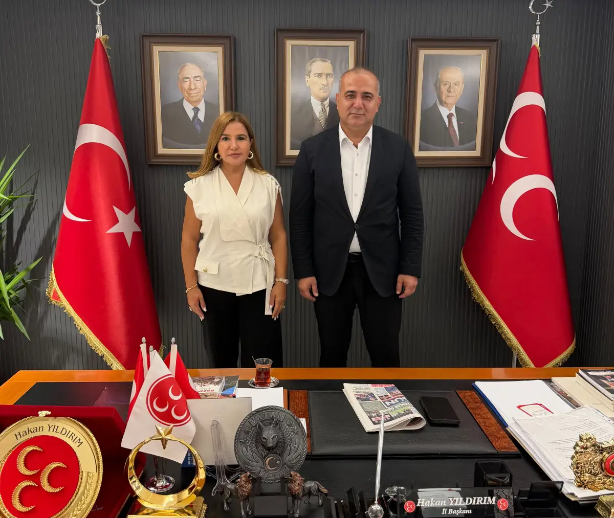 MHP’li Dr. Çardak’tan İl Başkanı Yıldırım’a ziyaret