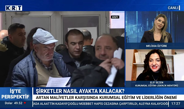 Elif Sezen KRT TV’de kurumların geleceğini anlattı