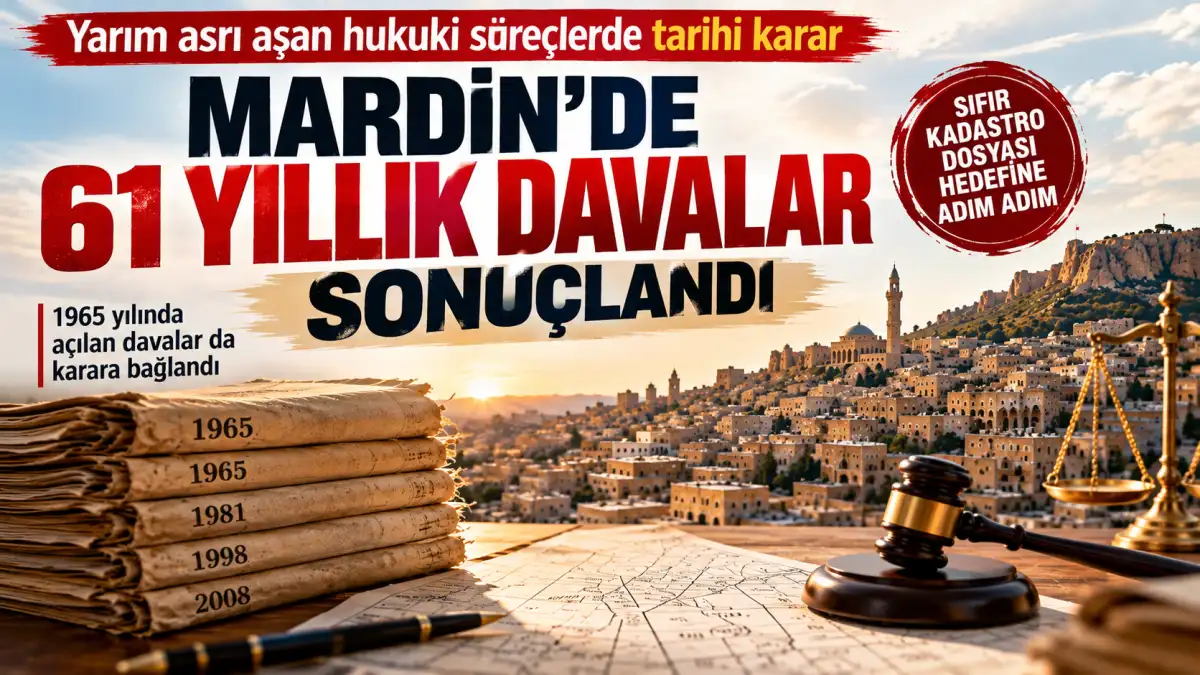 Mardin’de 61 yıllık kadastro davası karara bağlandı