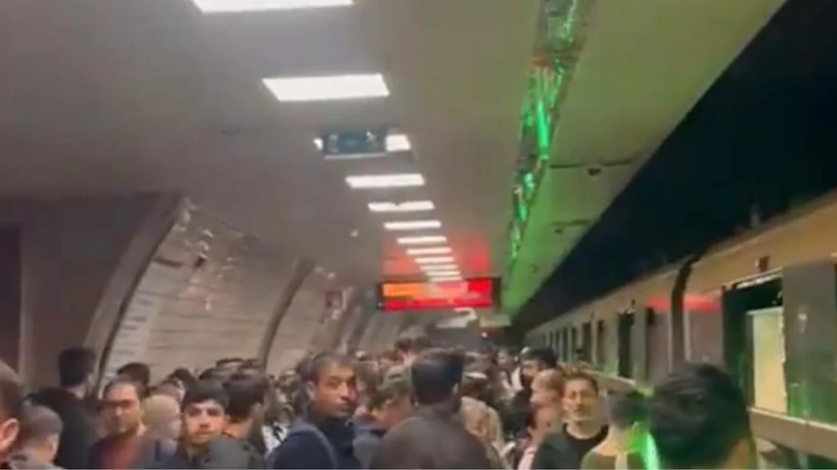 Ihlamurkuyu’da metro kablosu patladı, seferler aksadı